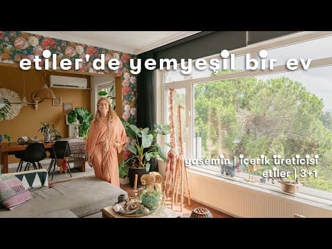 Yasemin'in Etiler'deki Çamlar İçinde Rahat ve Renkli Evi